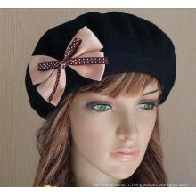 Chapeaux de laine en plein air Fashion Bowknot hiver